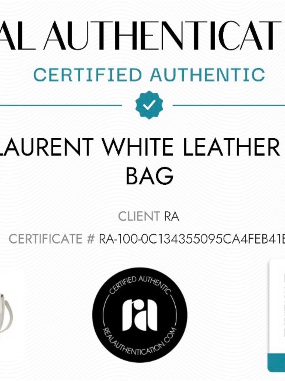 YVES SAINT LAURENT WHITE LEATHER CROSSBODY BAG - Picture 8 of 9